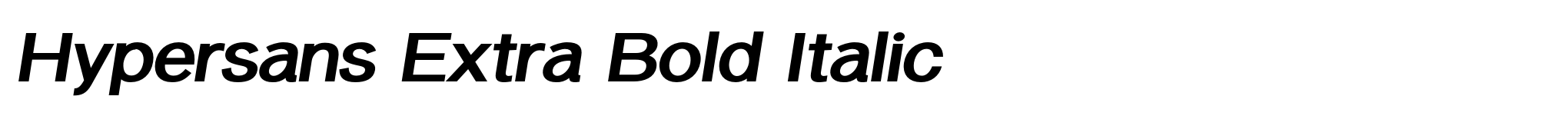 Hypersans Extra Bold Italic image